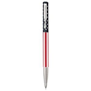 Parker Vector Americana Rollerball Pen Usa Flag New Black 0.8 mm Rollerball